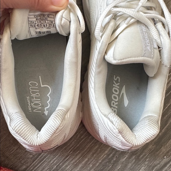 Brooks All-White Athletic Sneakers - Picture 8 of 9